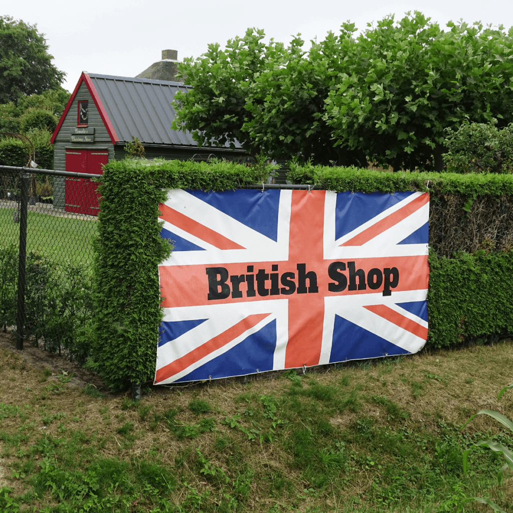 British food shop near Eindhoven at Krans Expat Shop