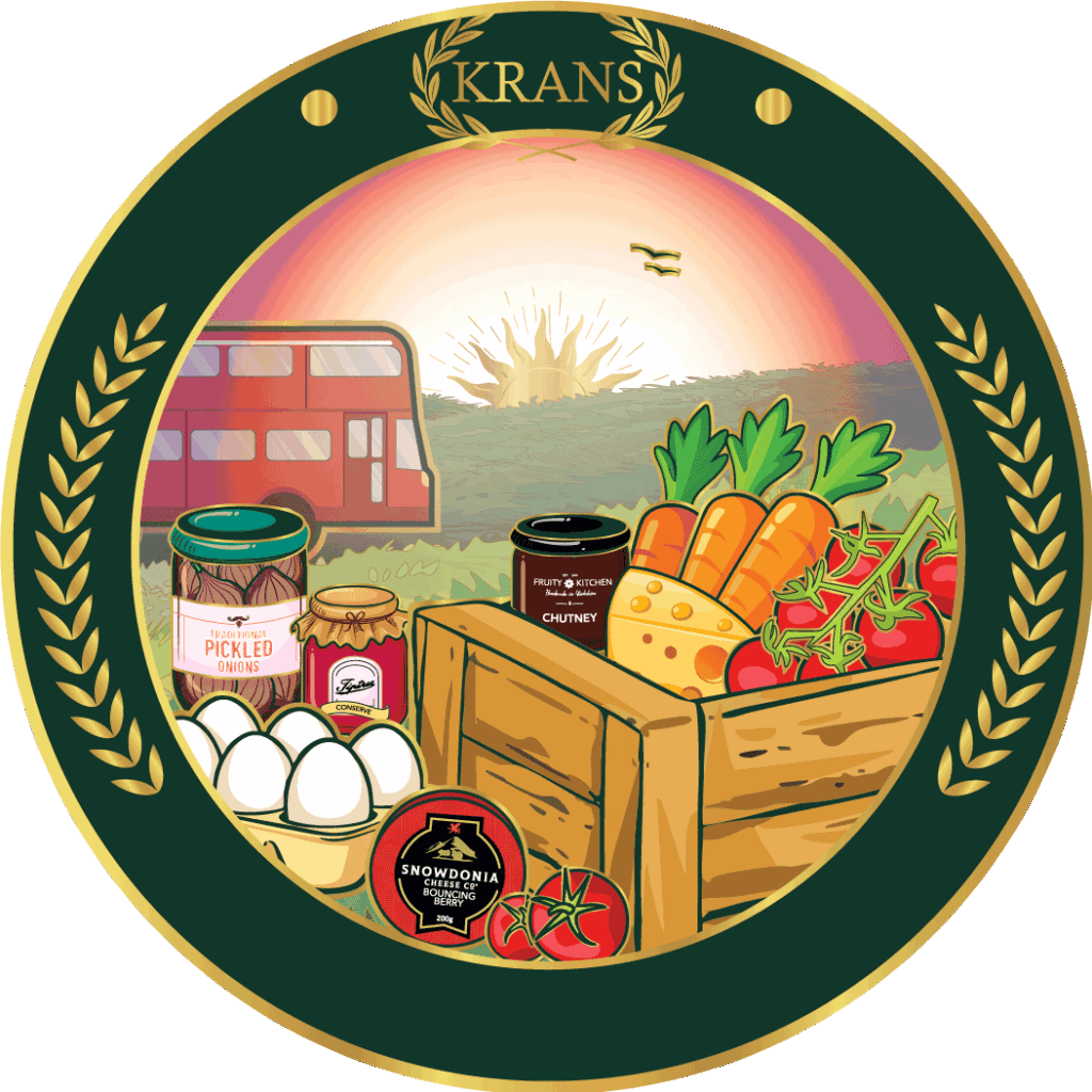 Krans Farm Shop department with British favourites and local produce